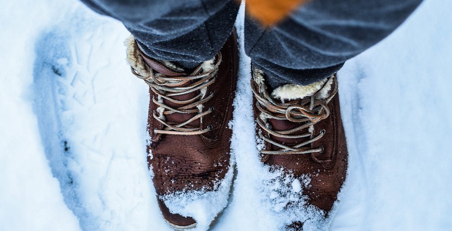 boots in snow